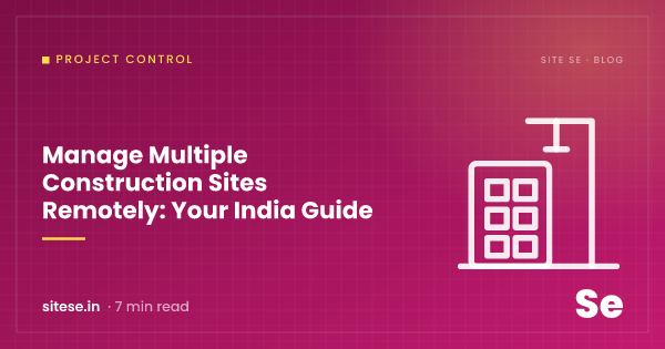 Manage Multiple Construction Sites Remotely: Your India Guide — Project Control guide cover, Site Se